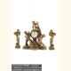 Часы Путти с подсвечниками 	Артикул: 41018Б Вес: 6.8 кг Высота: 370 мм Материал изготовления: мрамор
